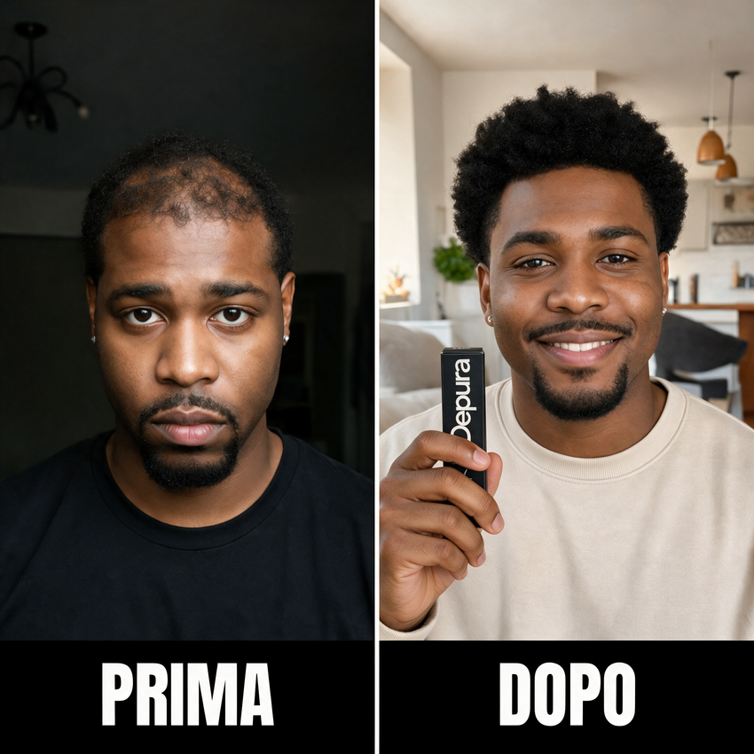 Abasse N.: before and after photos published by Depura