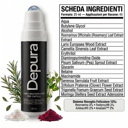 Depura - Siero Roll-on Rigenerante per capelli